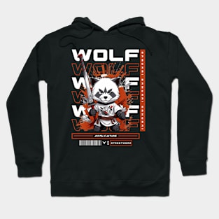 Wolf Cute Samurai Hoodie